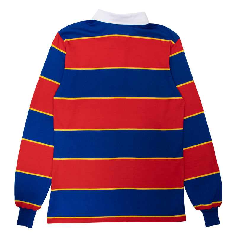Hikerdelic Striped Rugby Shirt Red / Blue / Yellow