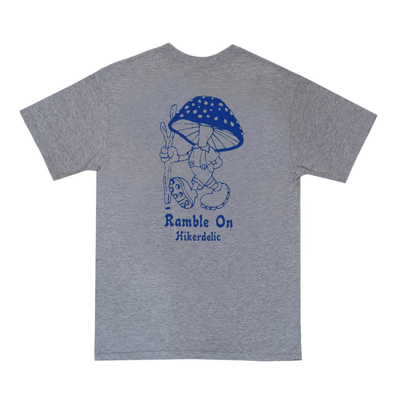 Hikerdelic Ramble On T-Shirt - Grey Marl