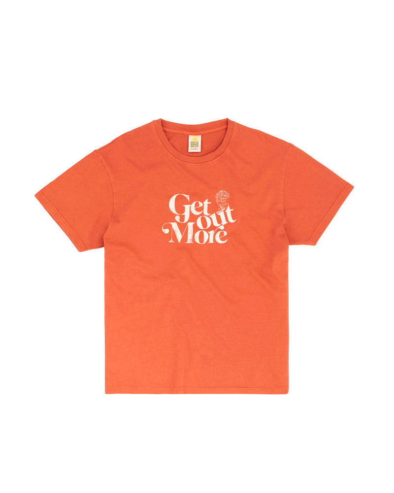 Hikerdelic Get Out More Short Sleeve T-Shirt Orange
