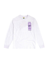 Hikerdelic Rave Flyer LS T Shirt White