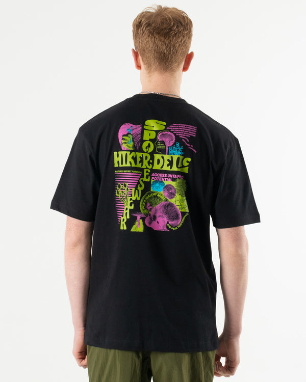 Hikerdelic Sporeswear SS T-Shirt Black
