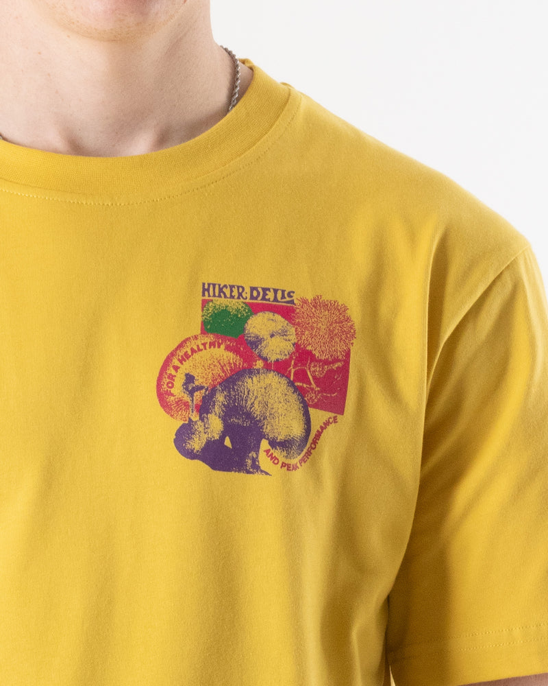 Hikerdelic Sporeswear SS T-Shirt Washed Yellow