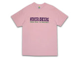 Hikerdelic Text T-Shirt - Pink - Hikerdelic Shop