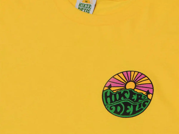 Hikerdelic Original Logo T-Shirt - Yellow - Hikerdelic Shop